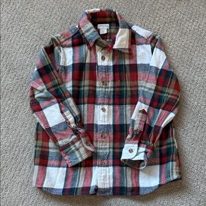 Boys Plaid Flannel Shirt